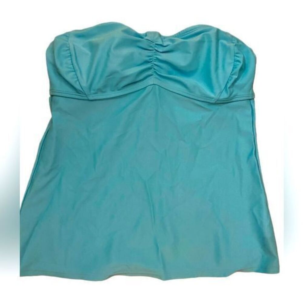 Athleta Tankini Swimwear- 34B/C teal blue green , nylon spandex